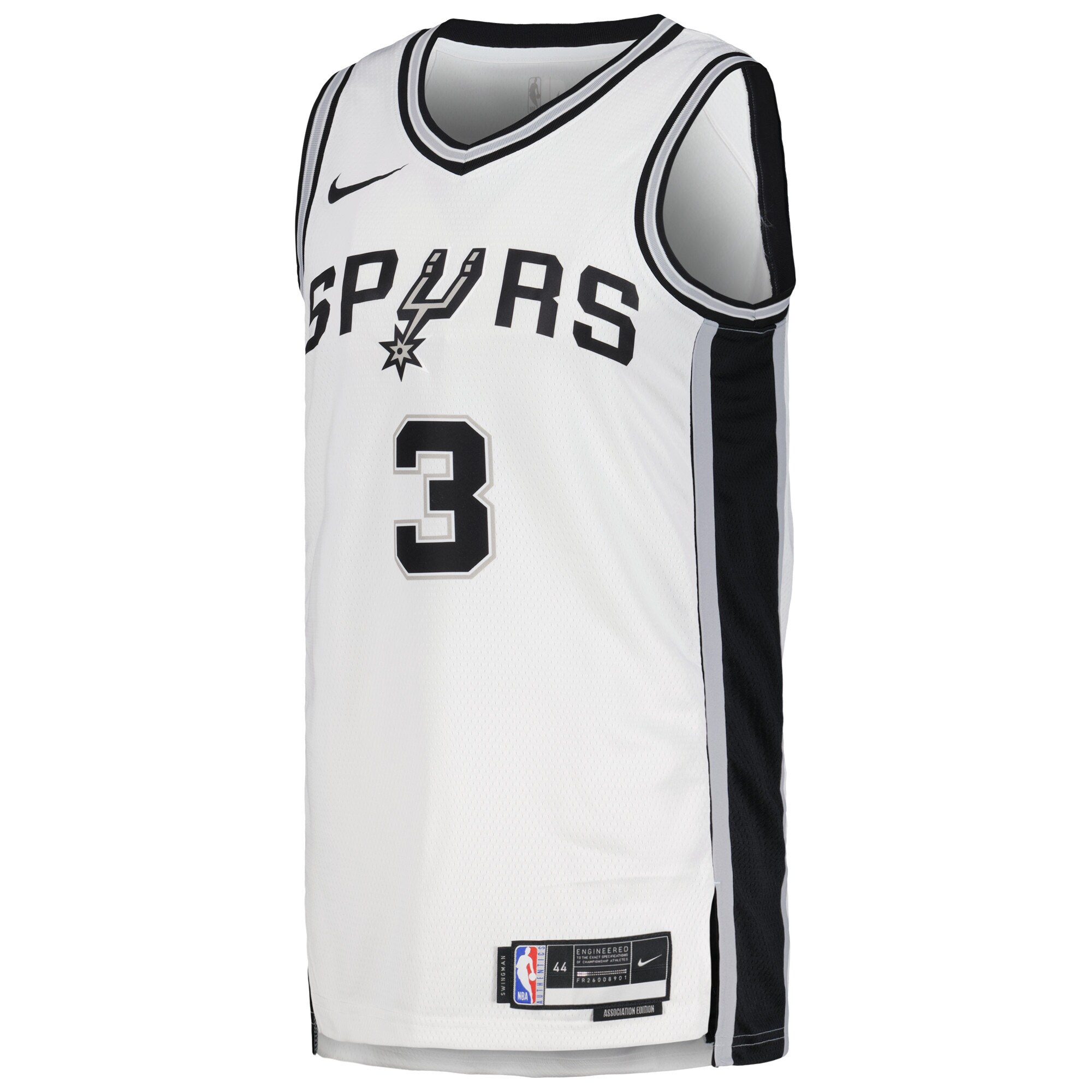 San Antonio Spurs unisex san antonio spurs keldon johnson nike white swingman jersey – association edition Collection | Official Spurs Store