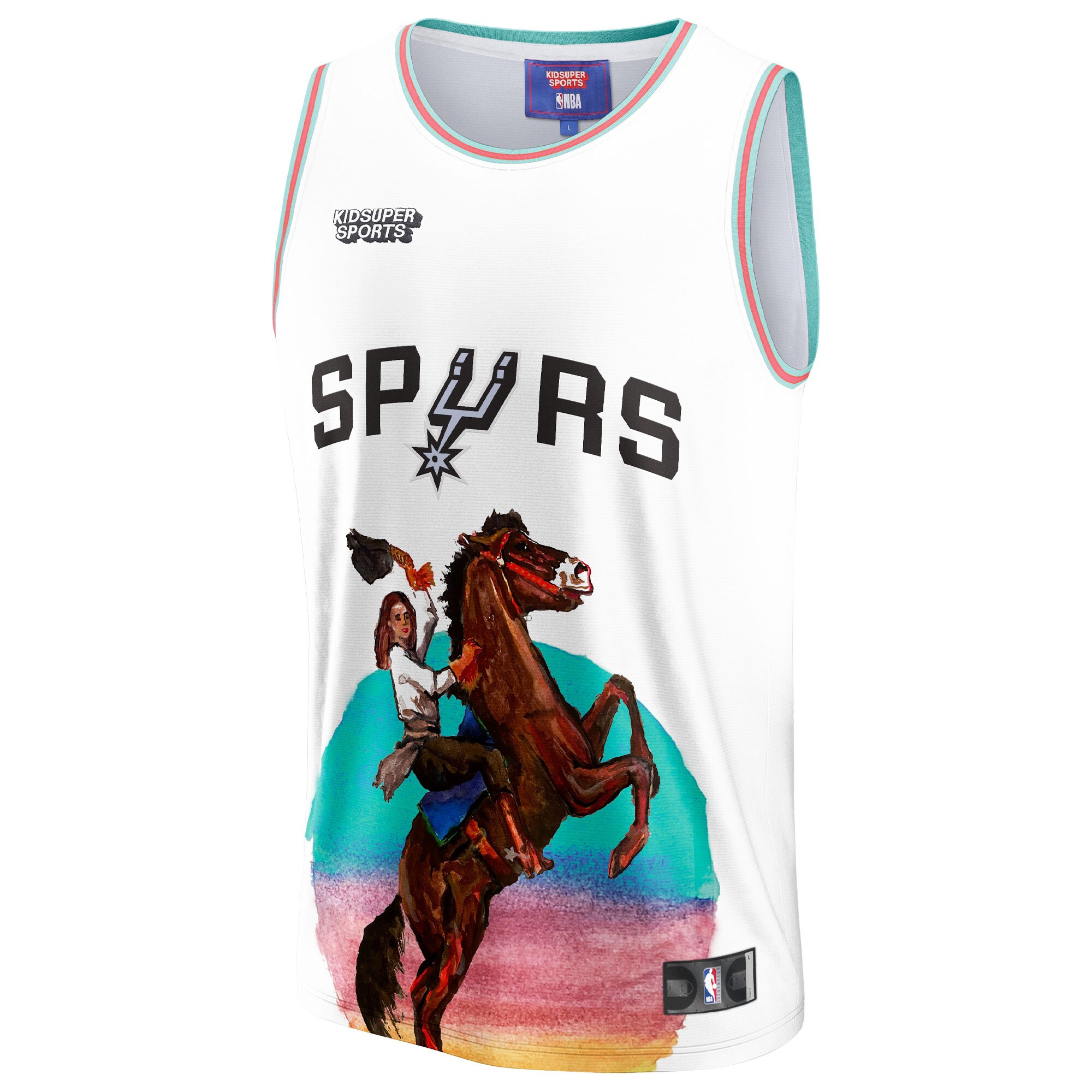 San Antonio Spurs unisex san antonio spurs nba  kidsuper studios by fanatics white hometown jersey Collection | Official Spurs Store