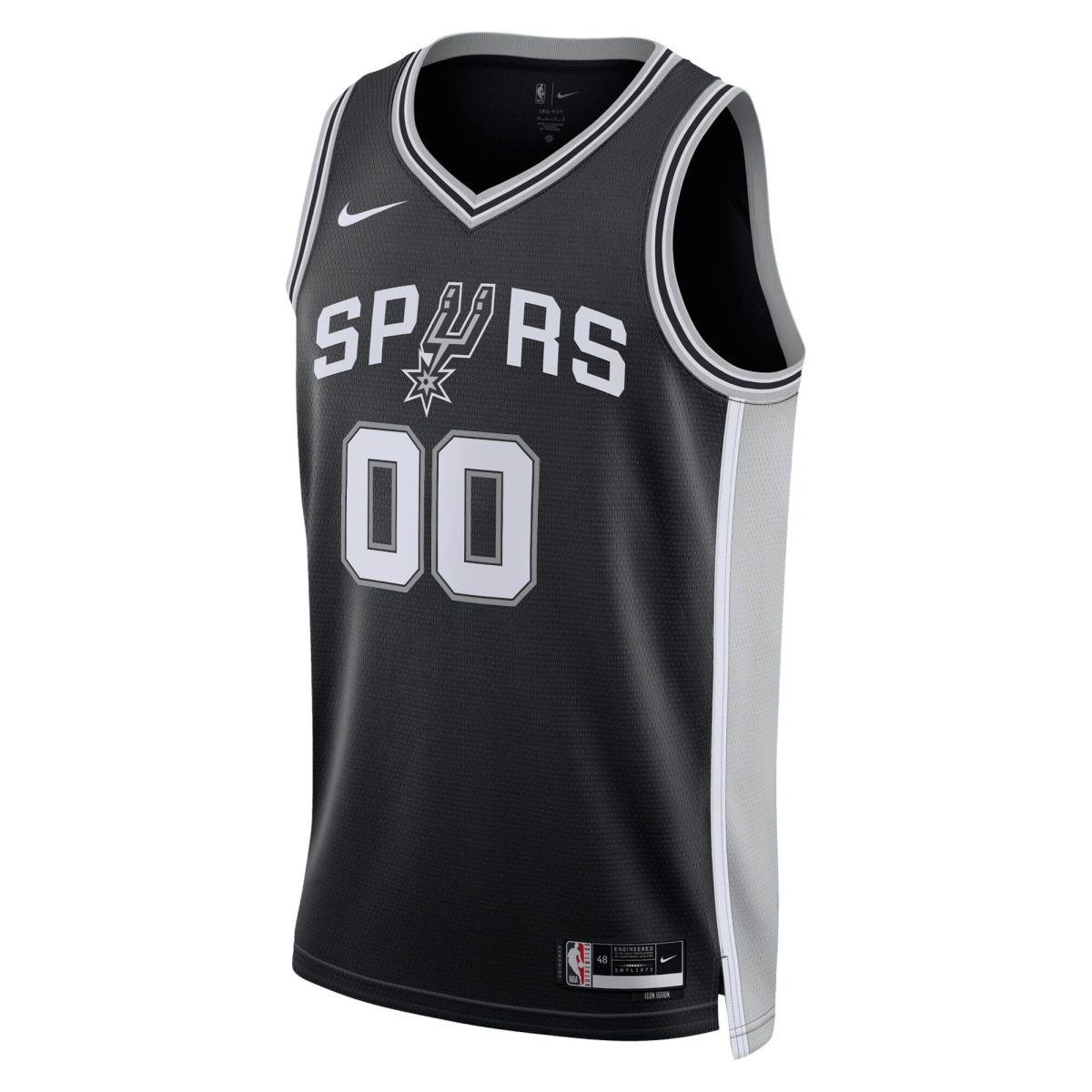 San Antonio Spurs unisex san antonio spurs nike black swingman custom jersey – icon edition Collection | Official Spurs Store