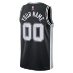 San Antonio Spurs unisex san antonio spurs nike black swingman custom jersey – icon edition Collection | Official Spurs Store