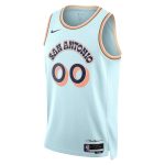 San Antonio Spurs unisex san antonio spurs nike light blue 202425 custom swingman jersey – city edition Collection | Official Spurs Store