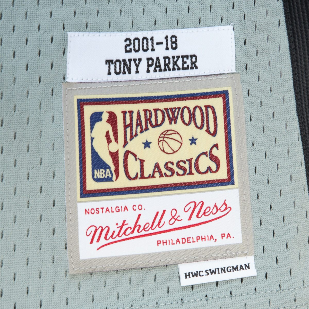 San Antonio Spurs unisex san antonio spurs tony parker mitchell  ness gray hall of fame class of 2023 throwback swingman jersey Collection | Official Spurs Store