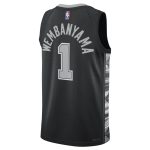 San Antonio Spurs unisex san antonio spurs victor wembanyama jordan brand black swingman jersey – statement edition Collection | Official Spurs Store