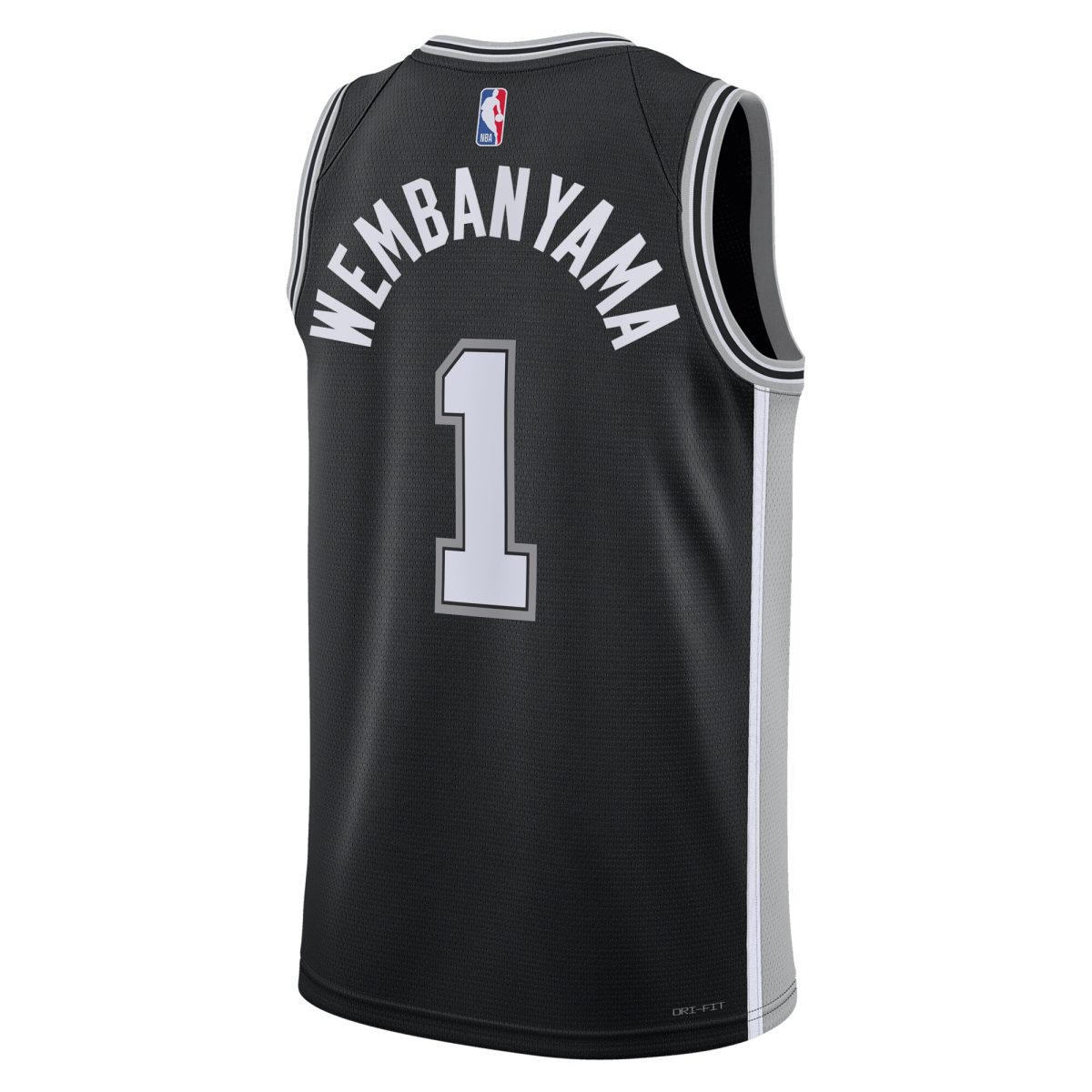 San Antonio Spurs unisex san antonio spurs victor wembanyama nike black 2023 nba draft first round pick swingman jersey – icon edition Collection | Official Spurs Store