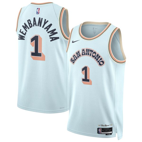 San Antonio Spurs unisex san antonio spurs victor wembanyama nike light blue 202425 swingman player jersey – city edition Collection | Official Spurs Store