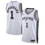 San Antonio Spurs unisex san antonio spurs victor wembanyama nike white swingman jersey – association edition Collection | Official Spurs Store