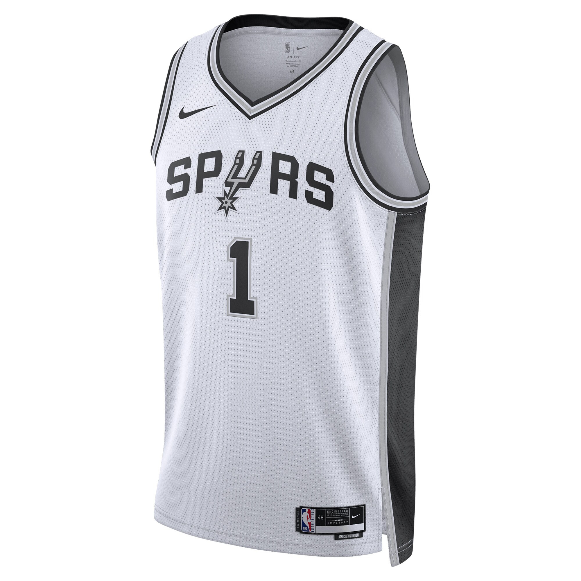 San Antonio Spurs unisex san antonio spurs victor wembanyama nike white swingman jersey – association edition Collection | Official Spurs Store