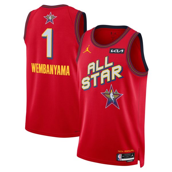 San Antonio Spurs unisex victor wembanyama jordan brand red 2025 nba all-star game swingman player jersey Collection | Official Spurs Store