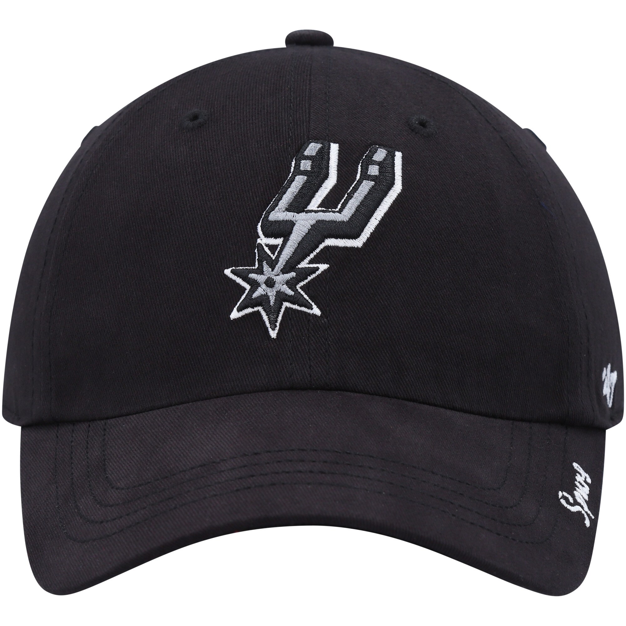 San Antonio Spurs womens san antonio spurs 47 black miata clean up adjustable hat Collection | Official Spurs Store