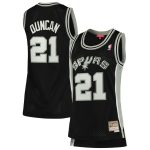 San Antonio Spurs womens san antonio spurs tim duncan mitchell  ness black 199899 hardwood classics swingman jersey Collection | Official Spurs Store