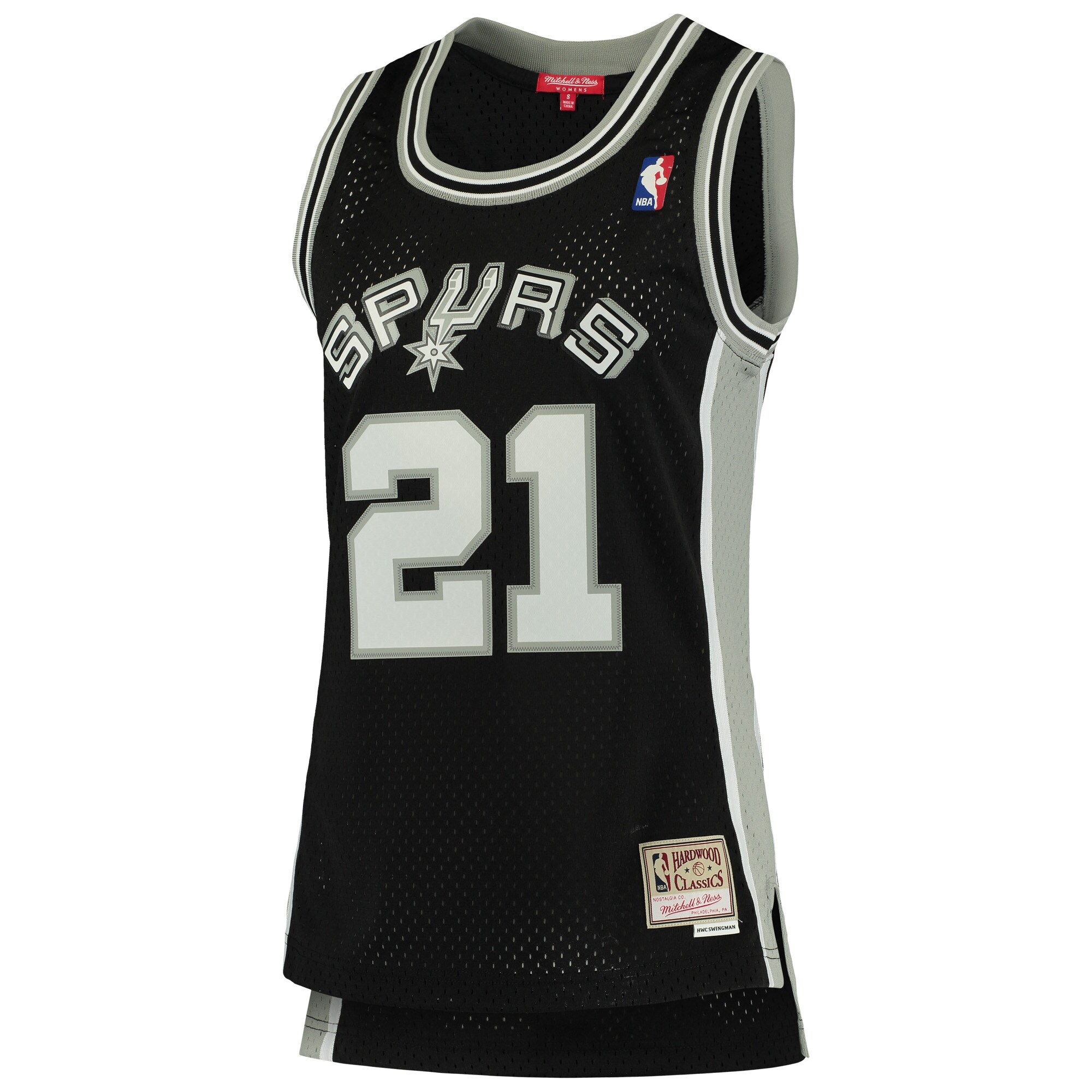 San Antonio Spurs womens san antonio spurs tim duncan mitchell  ness black 199899 hardwood classics swingman jersey Collection | Official Spurs Store