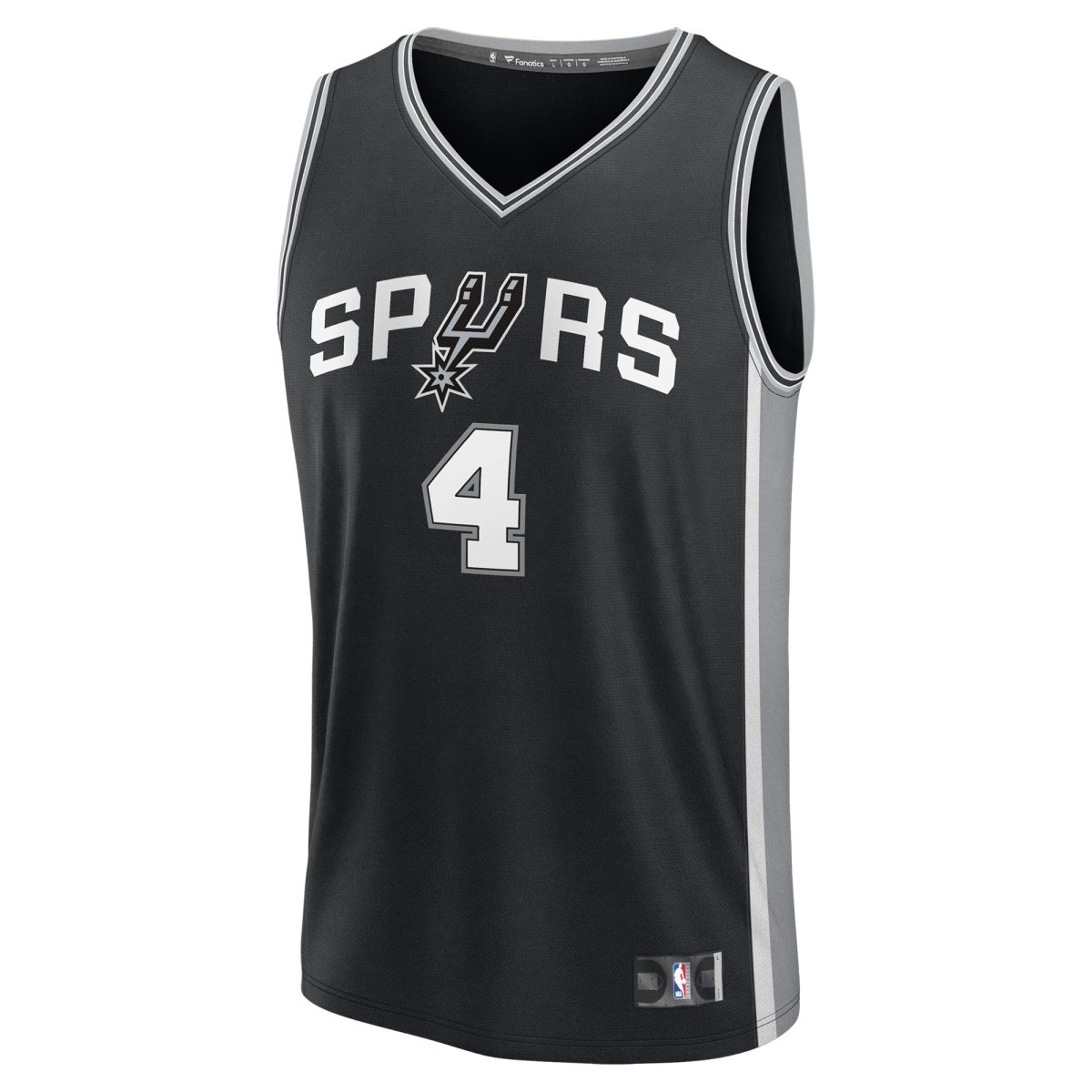 San Antonio Spurs youth san antonio spurs deaaron fox fanatics black fast break replica player jersey – icon edition Collection | Official Spurs Store