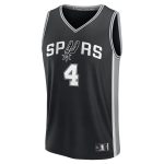 San Antonio Spurs youth san antonio spurs deaaron fox fanatics black fast break replica player jersey – icon edition Collection | Official Spurs Store