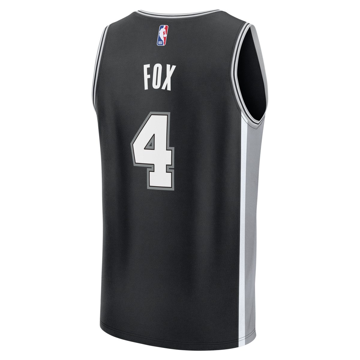 San Antonio Spurs youth san antonio spurs deaaron fox fanatics black fast break replica player jersey – icon edition Collection | Official Spurs Store