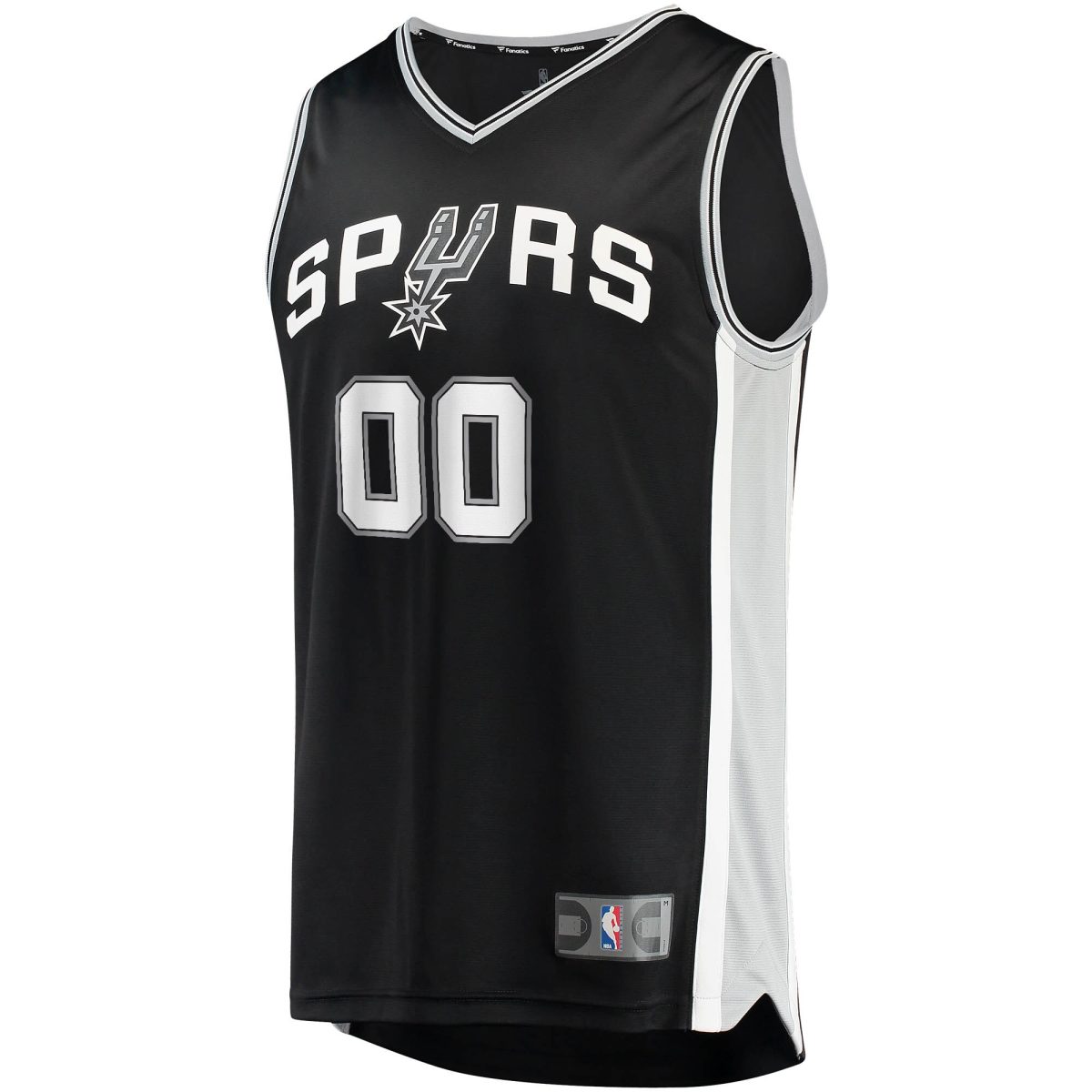 San Antonio Spurs youth san antonio spurs fanatics black fast break custom replica jersey – icon edition Collection | Official Spurs Store