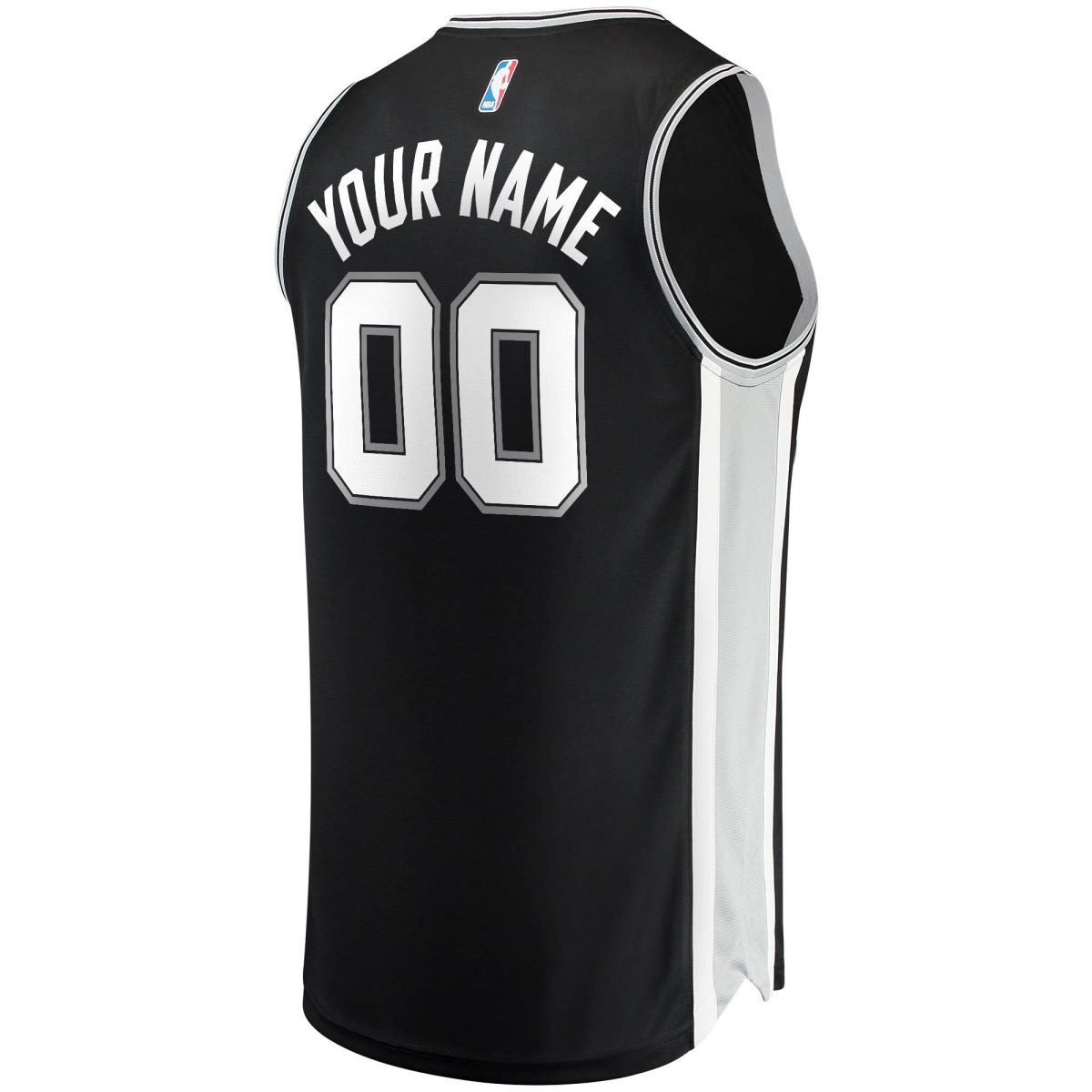 San Antonio Spurs youth san antonio spurs fanatics black fast break custom replica jersey – icon edition Collection | Official Spurs Store
