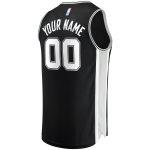 San Antonio Spurs youth san antonio spurs fanatics black fast break custom replica jersey – icon edition Collection | Official Spurs Store