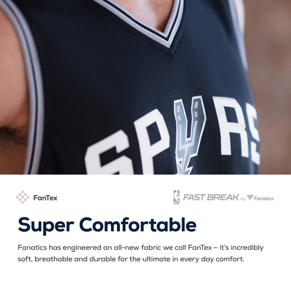 San Antonio Spurs youth san antonio spurs fanatics black fast break custom replica jersey – icon edition Collection | Official Spurs Store