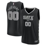 San Antonio Spurs youth san antonio spurs fanatics black fast break replica custom jersey – statement edition Collection | Official Spurs Store