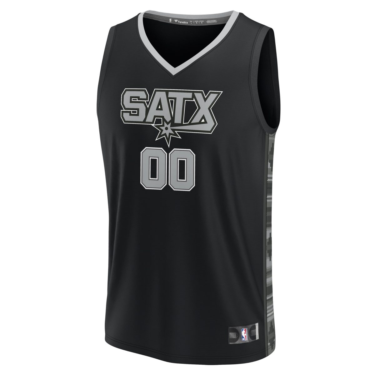 San Antonio Spurs youth san antonio spurs fanatics black fast break replica custom jersey – statement edition Collection | Official Spurs Store
