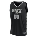 San Antonio Spurs youth san antonio spurs fanatics black fast break replica custom jersey – statement edition Collection | Official Spurs Store