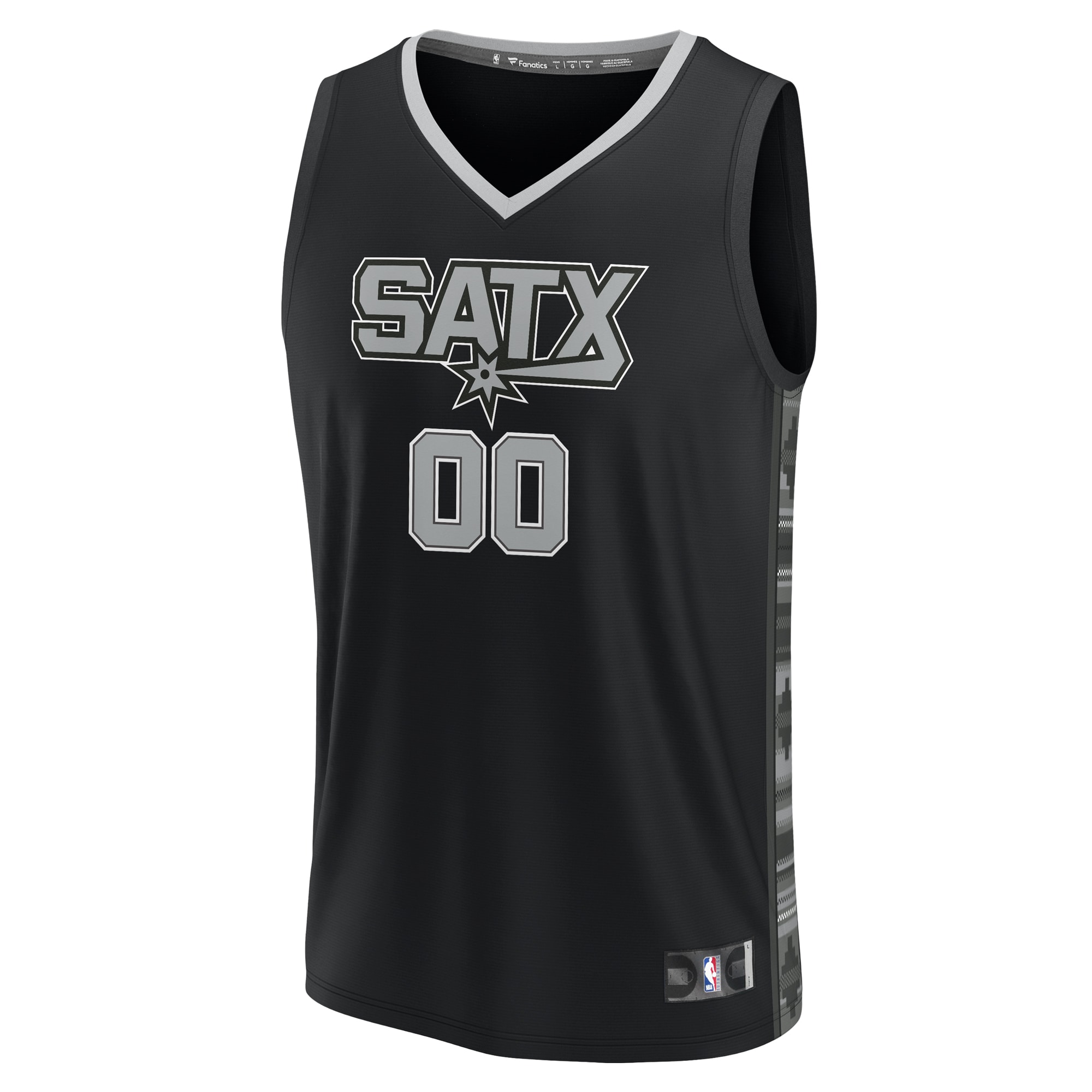 San Antonio Spurs youth san antonio spurs fanatics black fast break replica custom jersey – statement edition Collection | Official Spurs Store