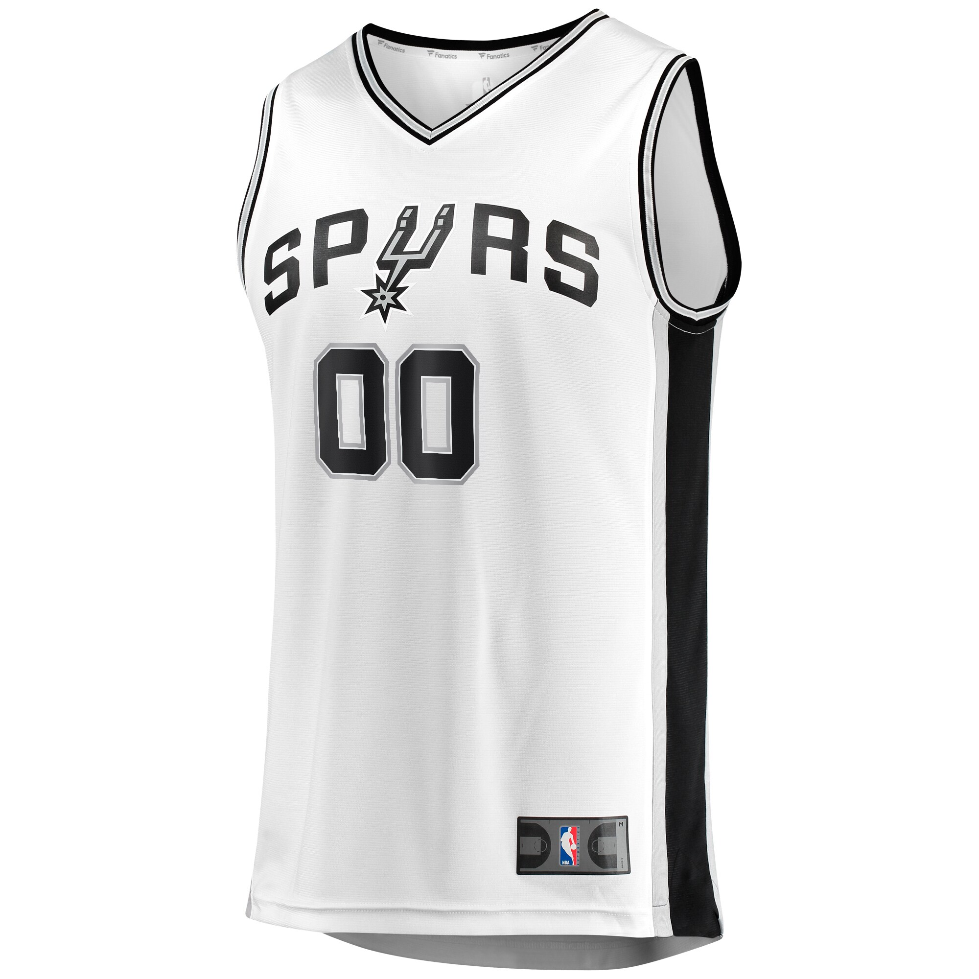San Antonio Spurs youth san antonio spurs fanatics white fast break replica custom jersey – association edition Collection | Official Spurs Store