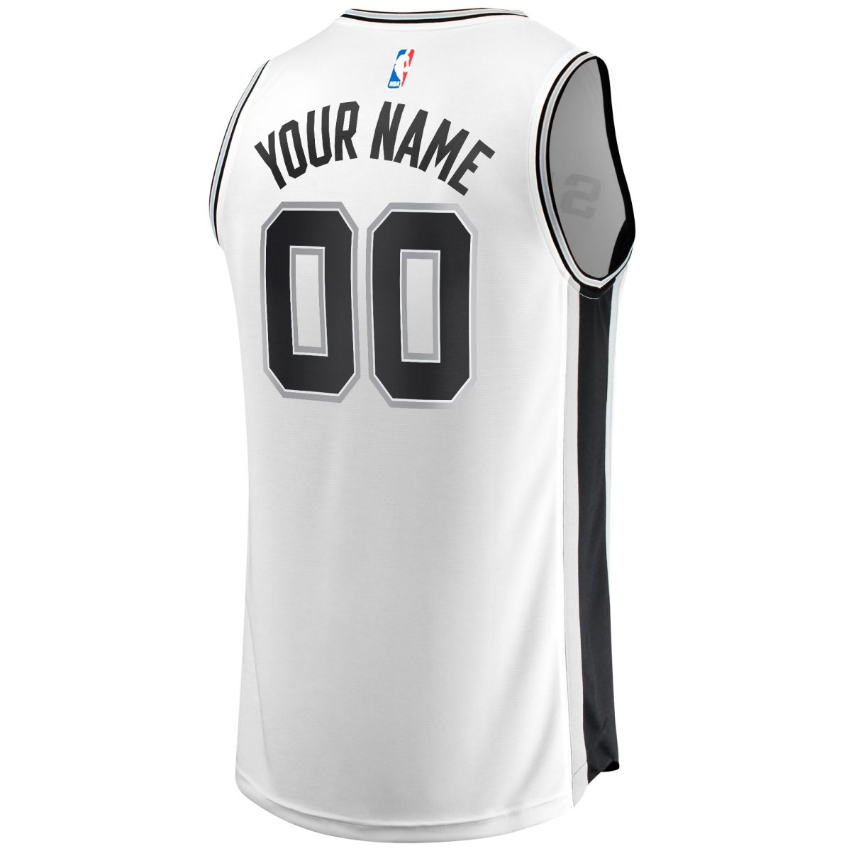 San Antonio Spurs youth san antonio spurs fanatics white fast break replica custom jersey – association edition Collection | Official Spurs Store