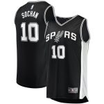 San Antonio Spurs youth san antonio spurs jeremy sochan fanatics black 2022 nba draft first round pick fast break replica jersey – icon edition Collection | Official Spurs Store