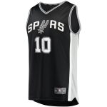San Antonio Spurs youth san antonio spurs jeremy sochan fanatics black 2022 nba draft first round pick fast break replica jersey – icon edition Collection | Official Spurs Store