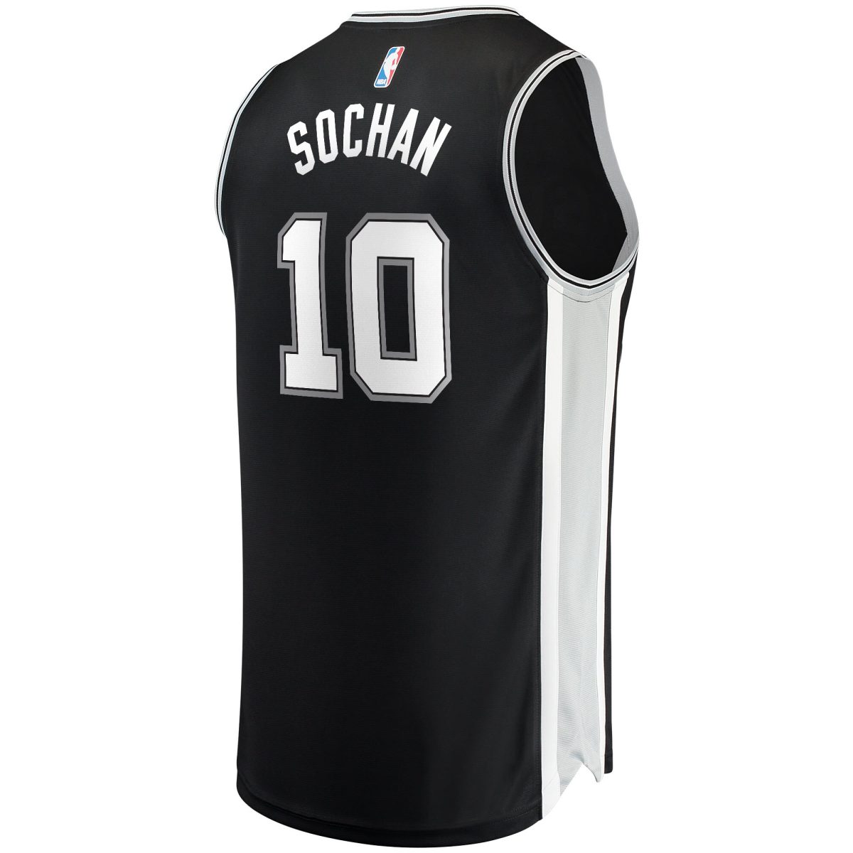 San Antonio Spurs youth san antonio spurs jeremy sochan fanatics black 2022 nba draft first round pick fast break replica jersey – icon edition Collection | Official Spurs Store