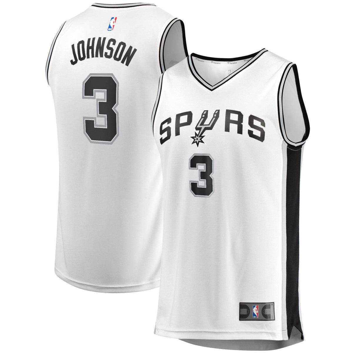 San Antonio Spurs youth san antonio spurs keldon johnson fanatics white fast break association jersey Collection | Official Spurs Store