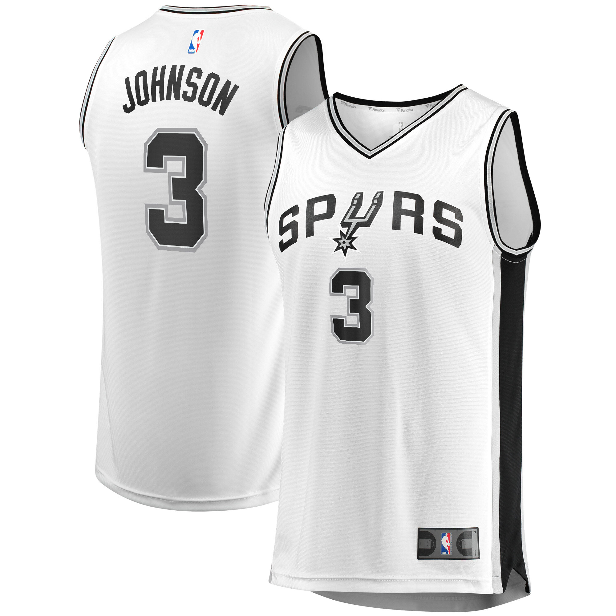 San Antonio Spurs youth san antonio spurs keldon johnson fanatics white fast break association jersey Collection | Official Spurs Store