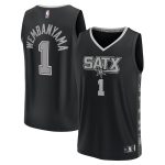 San Antonio Spurs youth san antonio spurs victor wembanyama fanatics black fast break player jersey – statement edition Collection | Official Spurs Store