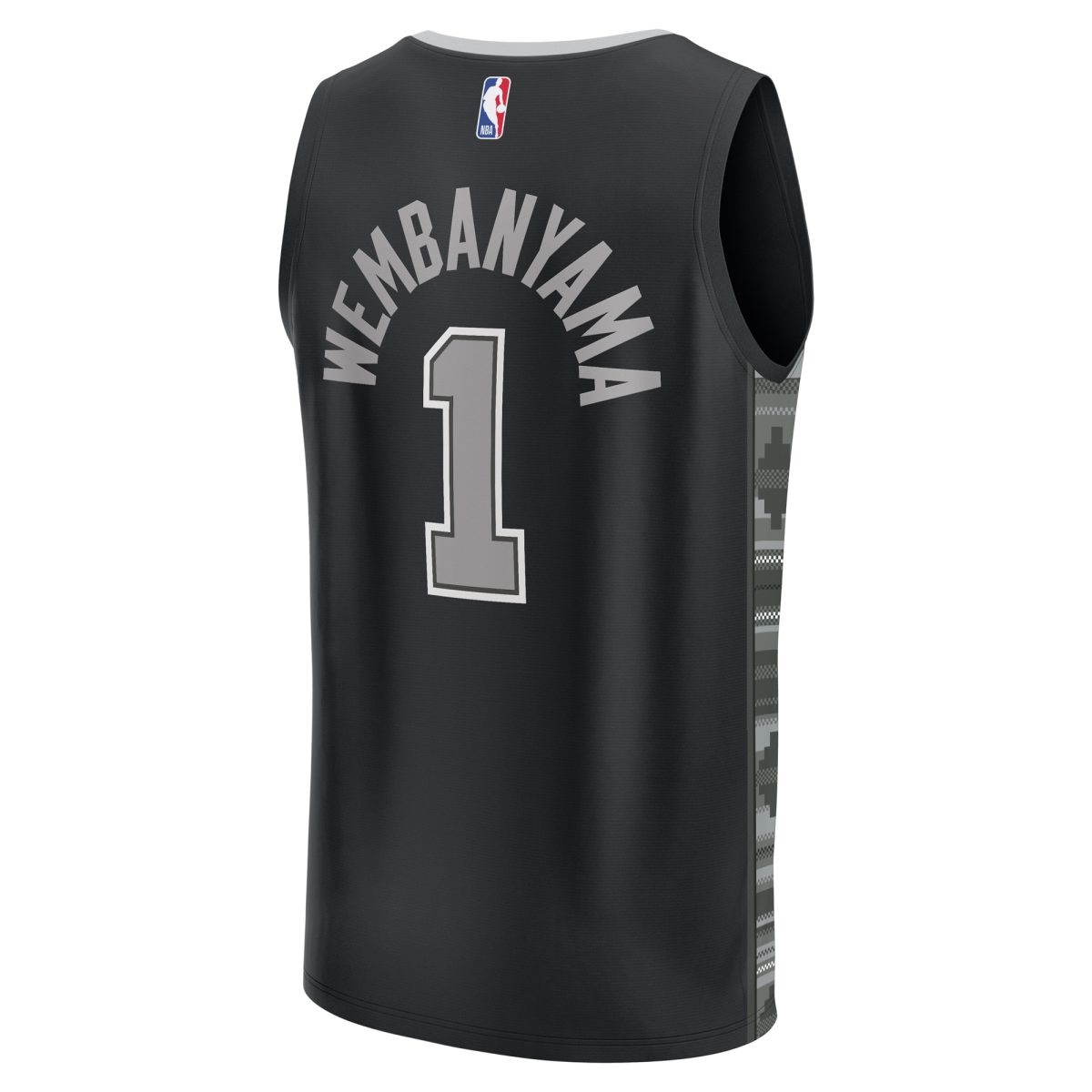 San Antonio Spurs youth san antonio spurs victor wembanyama fanatics black fast break player jersey – statement edition Collection | Official Spurs Store
