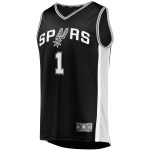 San Antonio Spurs youth san antonio spurs victor wembanyama fanatics black fast break replica jersey – icon edition Collection | Official Spurs Store