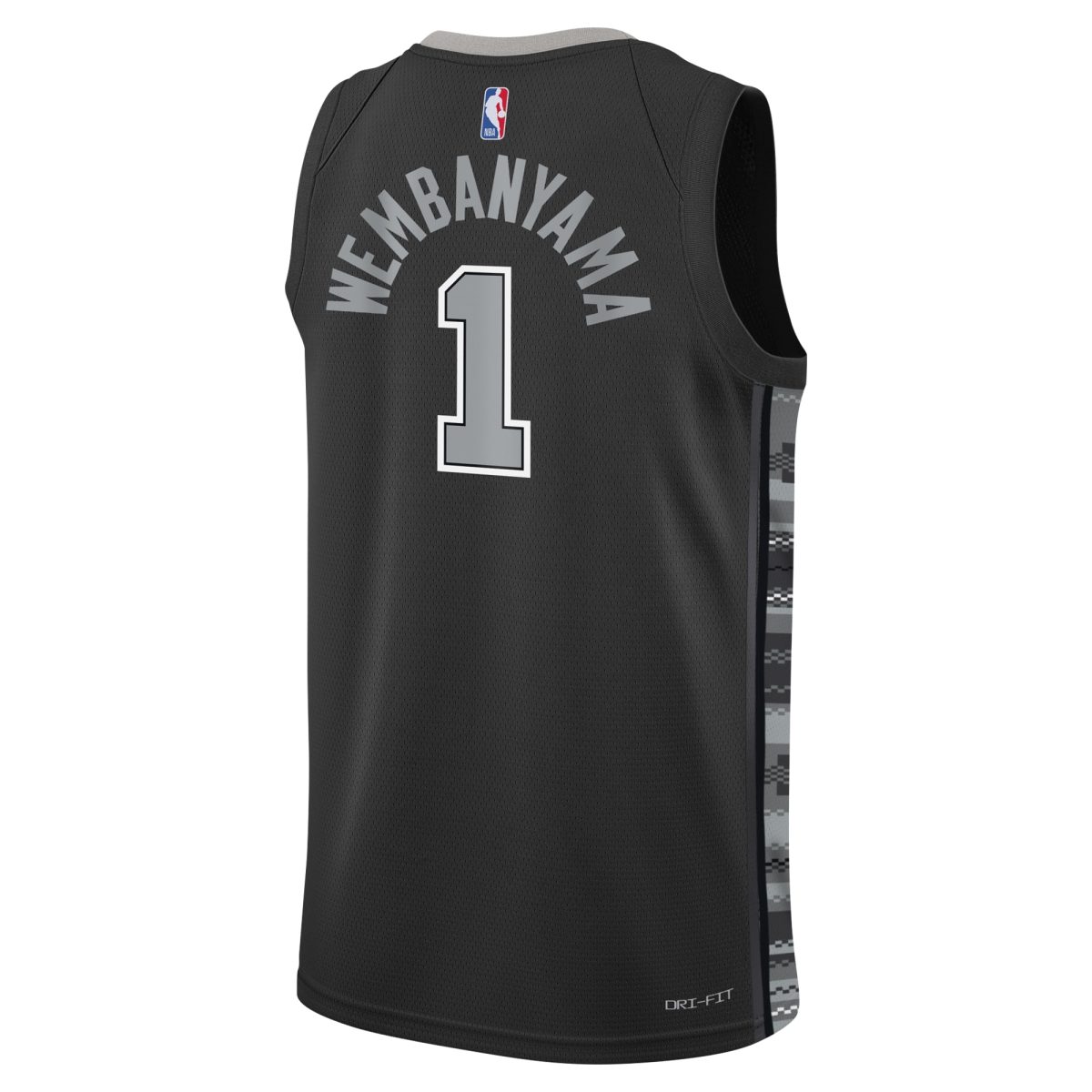 San Antonio Spurs youth san antonio spurs victor wembanyama jordan brand black swingman jersey – statement edition Collection | Official Spurs Store