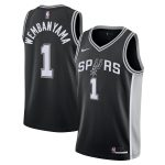 San Antonio Spurs youth san antonio spurs victor wembanyama nike black swingman jersey – icon edition Collection | Official Spurs Store