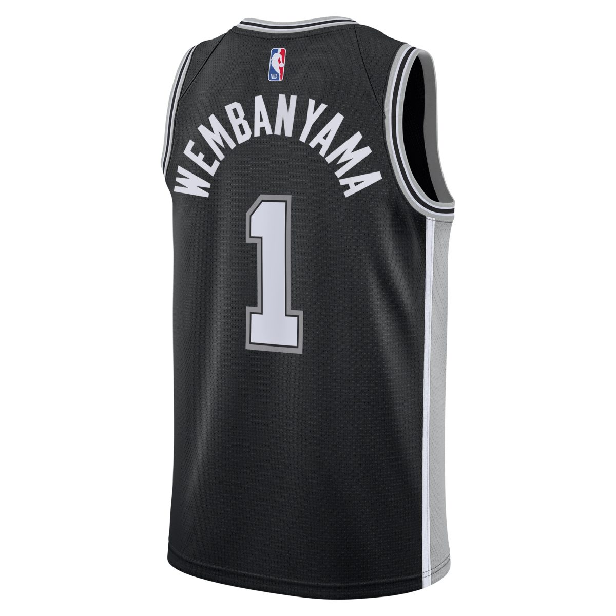 San Antonio Spurs youth san antonio spurs victor wembanyama nike black swingman jersey – icon edition Collection | Official Spurs Store