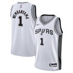 San Antonio Spurs youth san antonio spurs victor wembanyama nike white swingman jersey – association edition Collection | Official Spurs Store