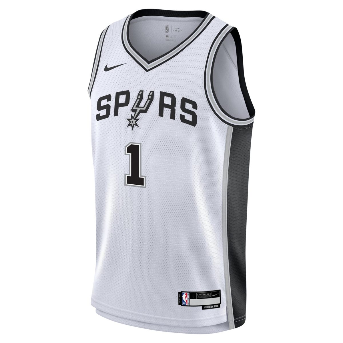 San Antonio Spurs youth san antonio spurs victor wembanyama nike white swingman jersey – association edition Collection | Official Spurs Store